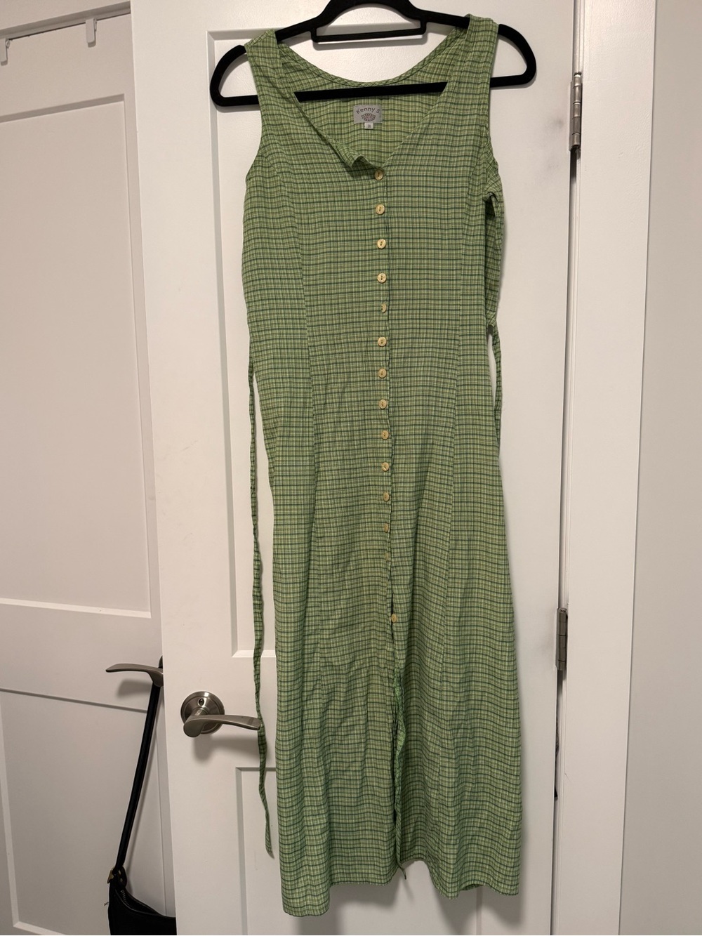 Vintage Plaid Maxi Dress